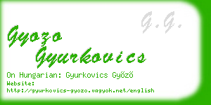 gyozo gyurkovics business card